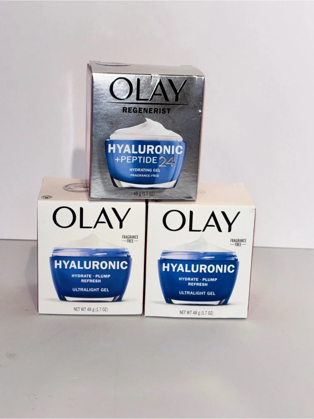 OLAY Hyaluronic Hydrating Gel-Hyaluronic + Peptides 24 Bundle